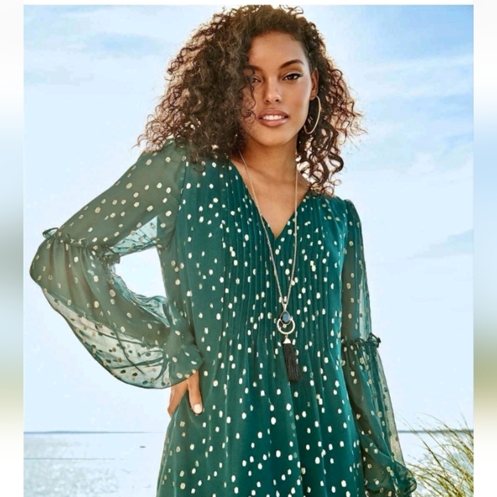 Lilly Pulitzer Green Polka Dot Dress